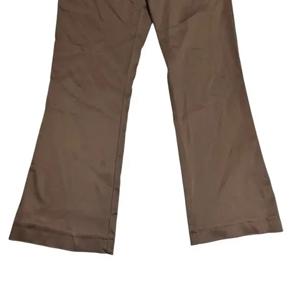 Vintage Cache Womens 6 Y2K Bronze Metallic Satin Brown Bootcut Pants Low Rise - Picture 3 of 14